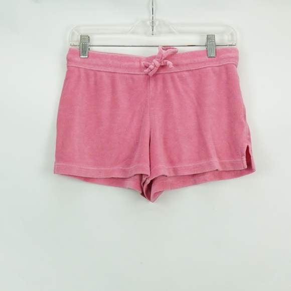 Express Pants - Express Pink Terry Cloth Drawstring Shorts S